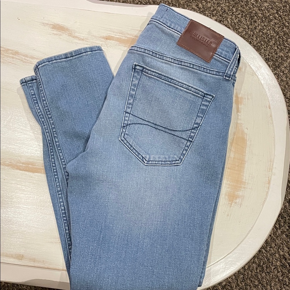 Hollister Slim Taper Men Jeans - Light Blue - Picture 3 of 3